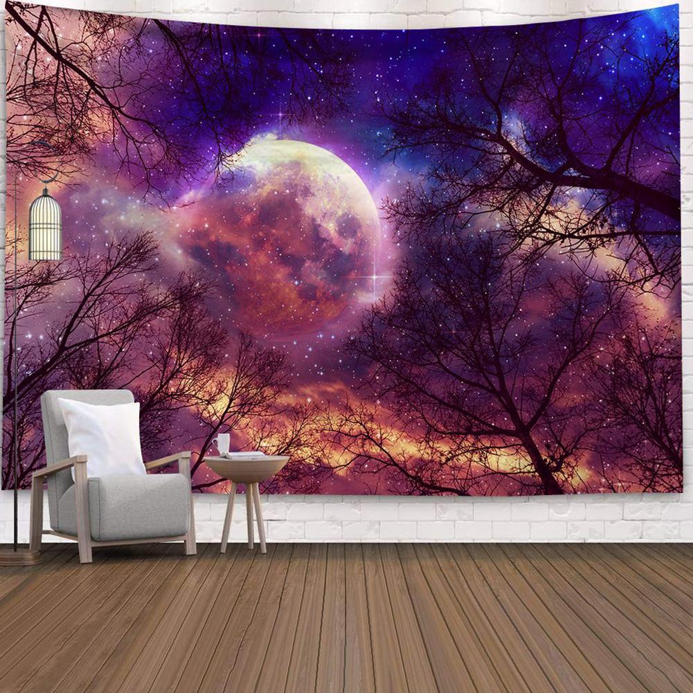 Home Tapestry Wall Hanging Room Art Moon Pattern Bedside Decoration Accessories