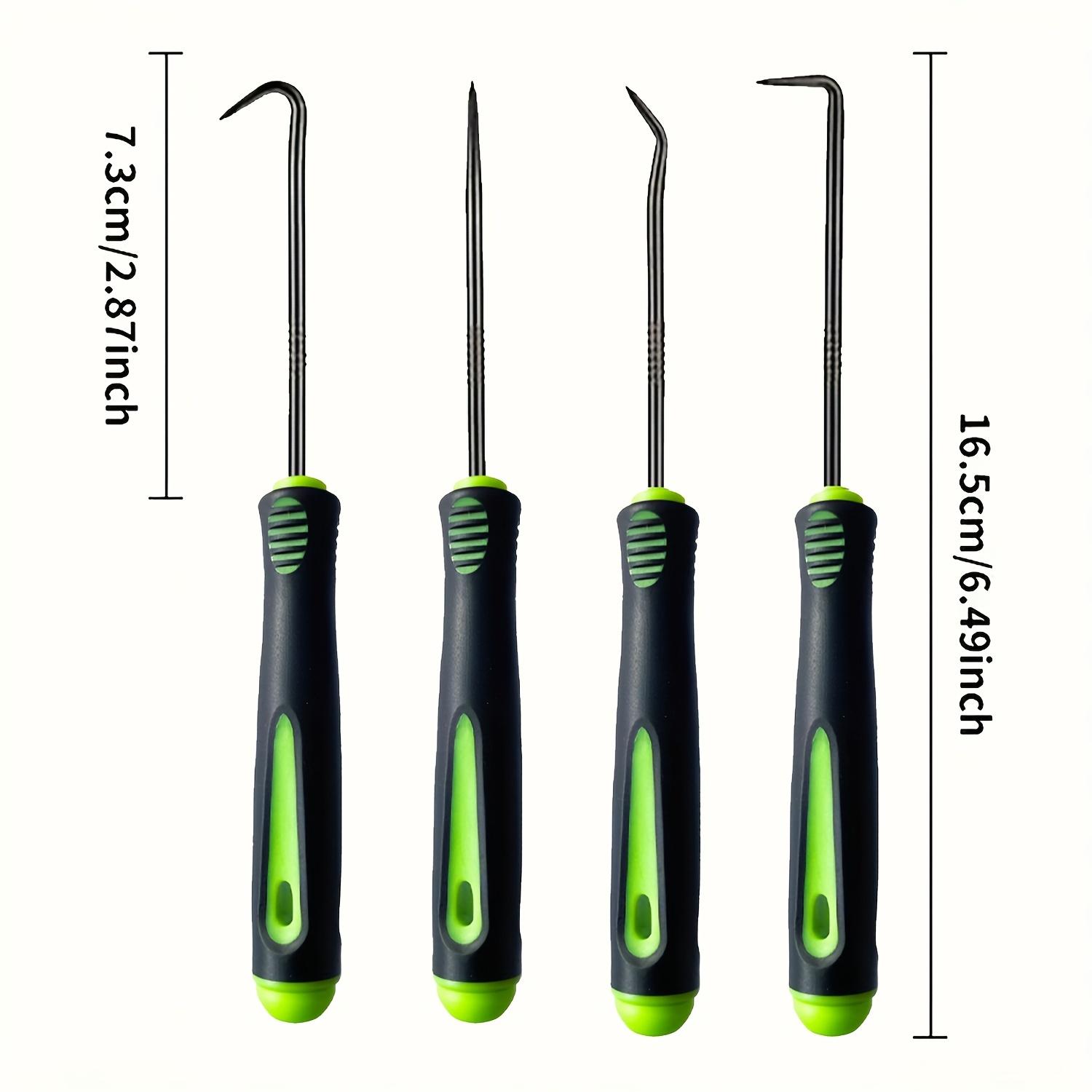 

4pcs Weed Puller Tool,Manual Weeding Tool with Non-Slip Grip,floor Nail Removal Hooks for Garden Cracks and Paving Joints-for Window Seal Replacement 4pcs зелений