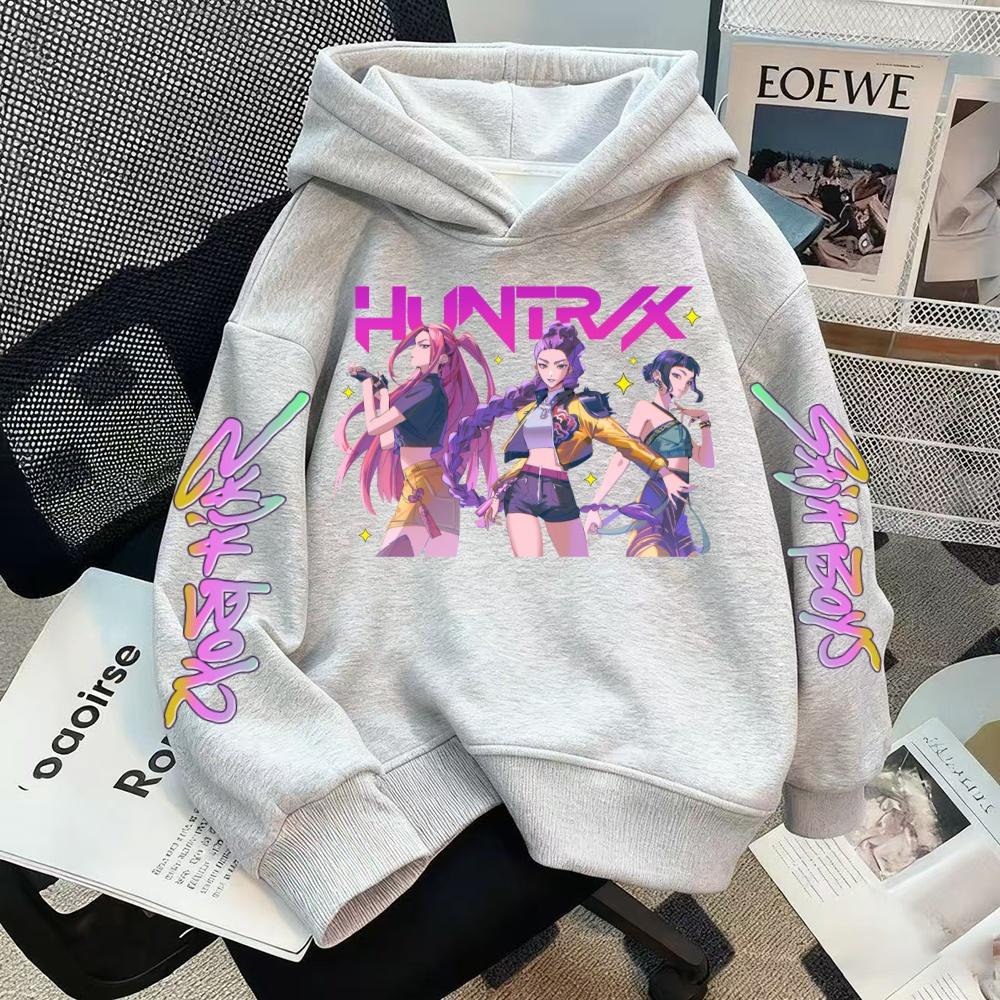 Casual Fashion Hoodie KPOP Printed Warm Winter Hoodie Hoodie Children's Hip Hop Style Sportswear High Quality Girl's Hoodie