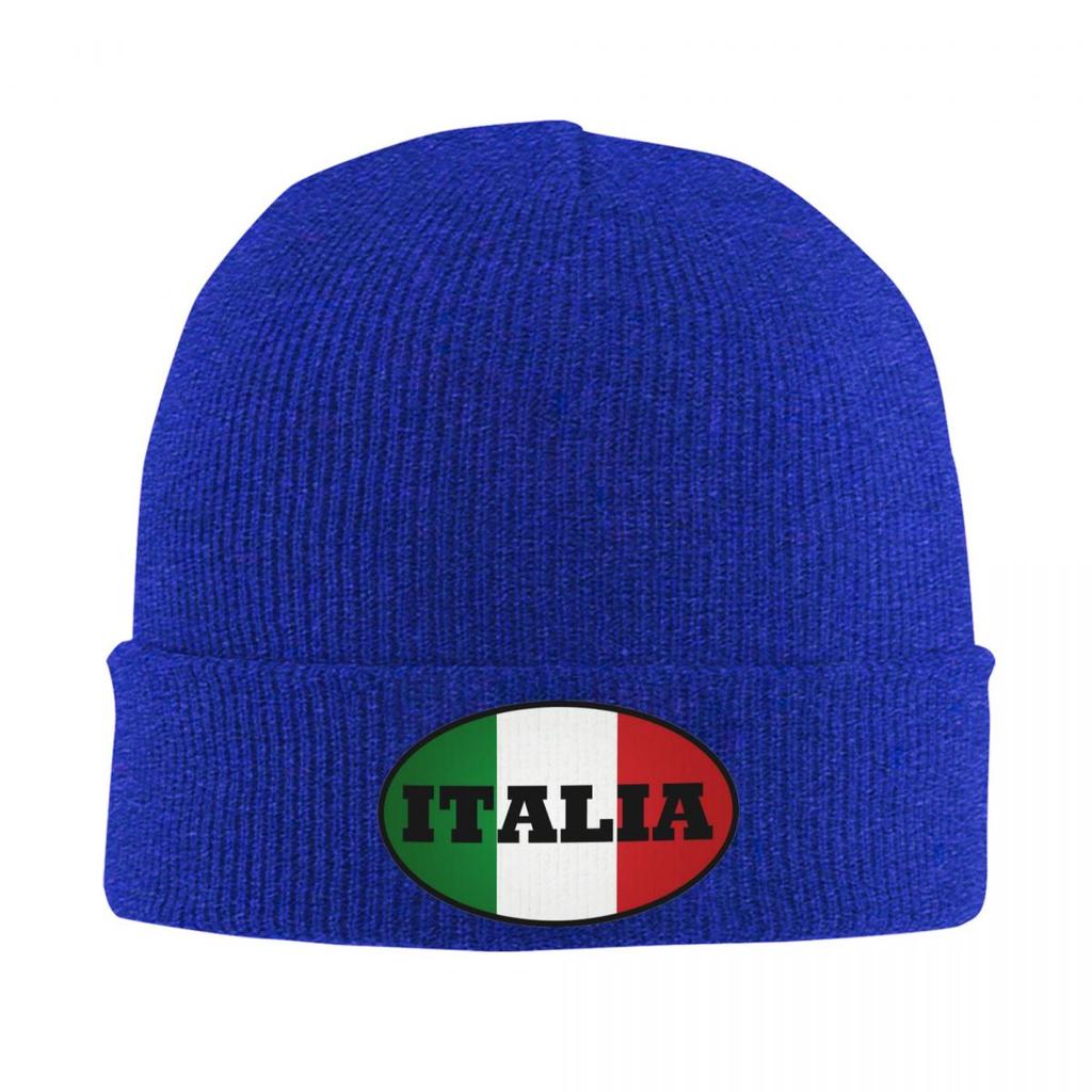 Italia Warm Knitted Cap Hip Hop Bonnet Hat Autumn Winter Outdoor Beanies Hats for Unisex Adult