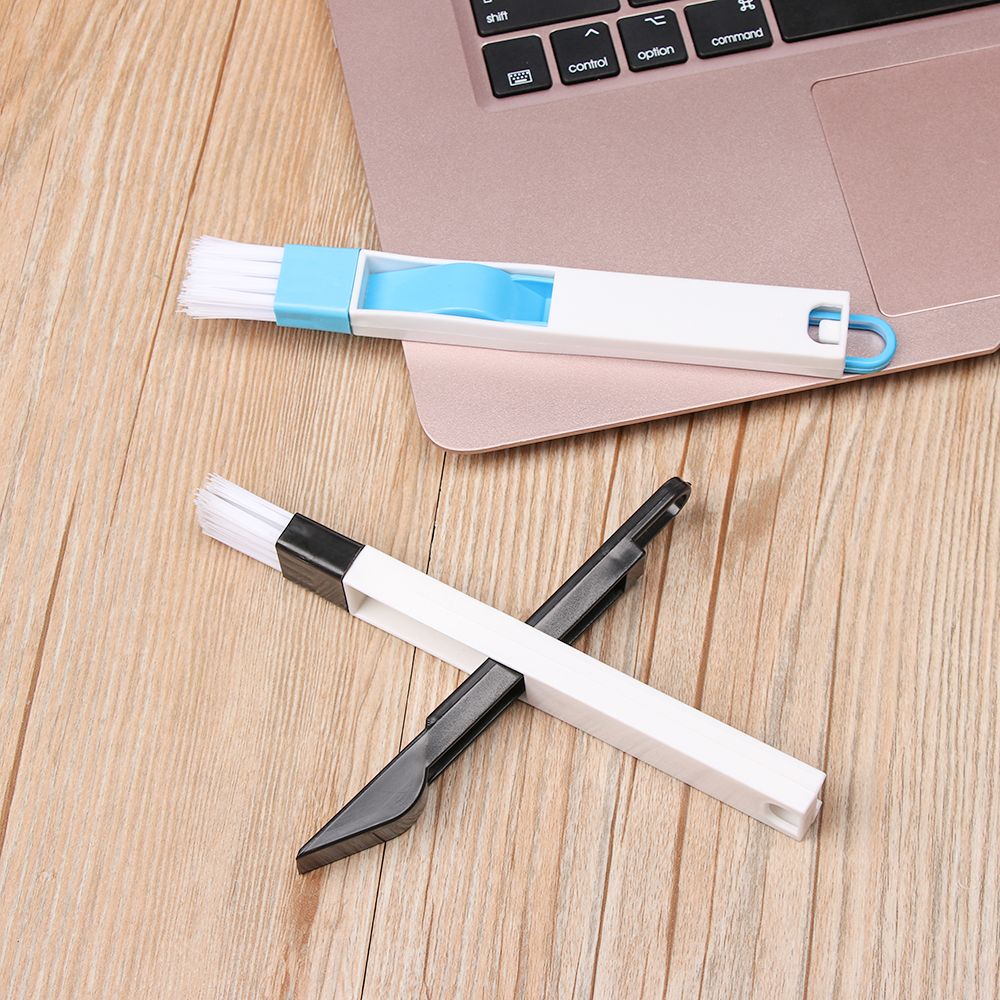 Window Crevice Home Household  Dirt Remover Desk Set Grooves Cleaning Tool Keyboard Brush 2 In 1