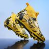 2025 Fashion Predator Elite Men's and Women's Soccer Shoes, Durable, Anti-Slip, Lightweight, Long Nail Football Shoes, Green Pur