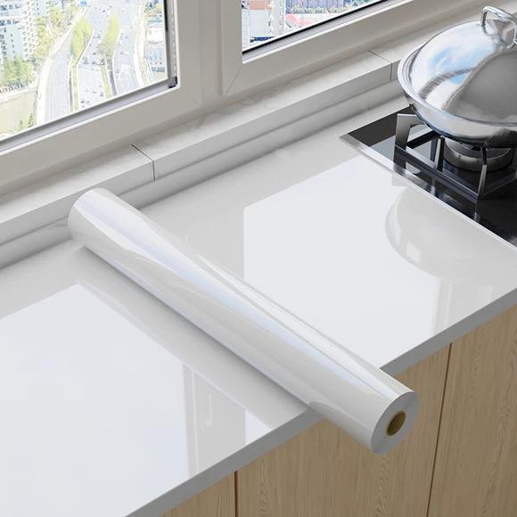 Kitchen Grease-Resistant Stickers, Waterproof Wallpaper, Heat-Resistant Marble Film, Moisture-Resistant Countertop Renovation Stickers