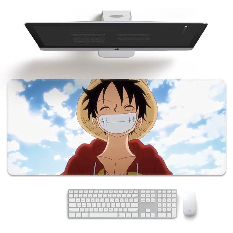 Cartoon Anime Mouse Pad Oversized ONE PIECE Boys E-sports Game Two-dimensional Computer Keyboard Desk Pad Office Cute Large Size  Non-slip Mouse Pad