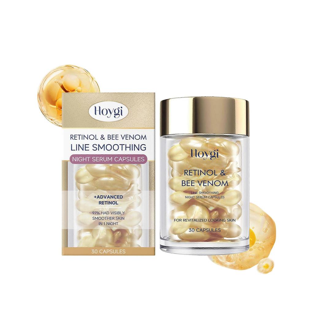 Hoygi Retinol Bee Venom Facial Capsules Gently Moisturize The Facial Skin, Firm And Improve Skin Texture, Hydrating Capsules