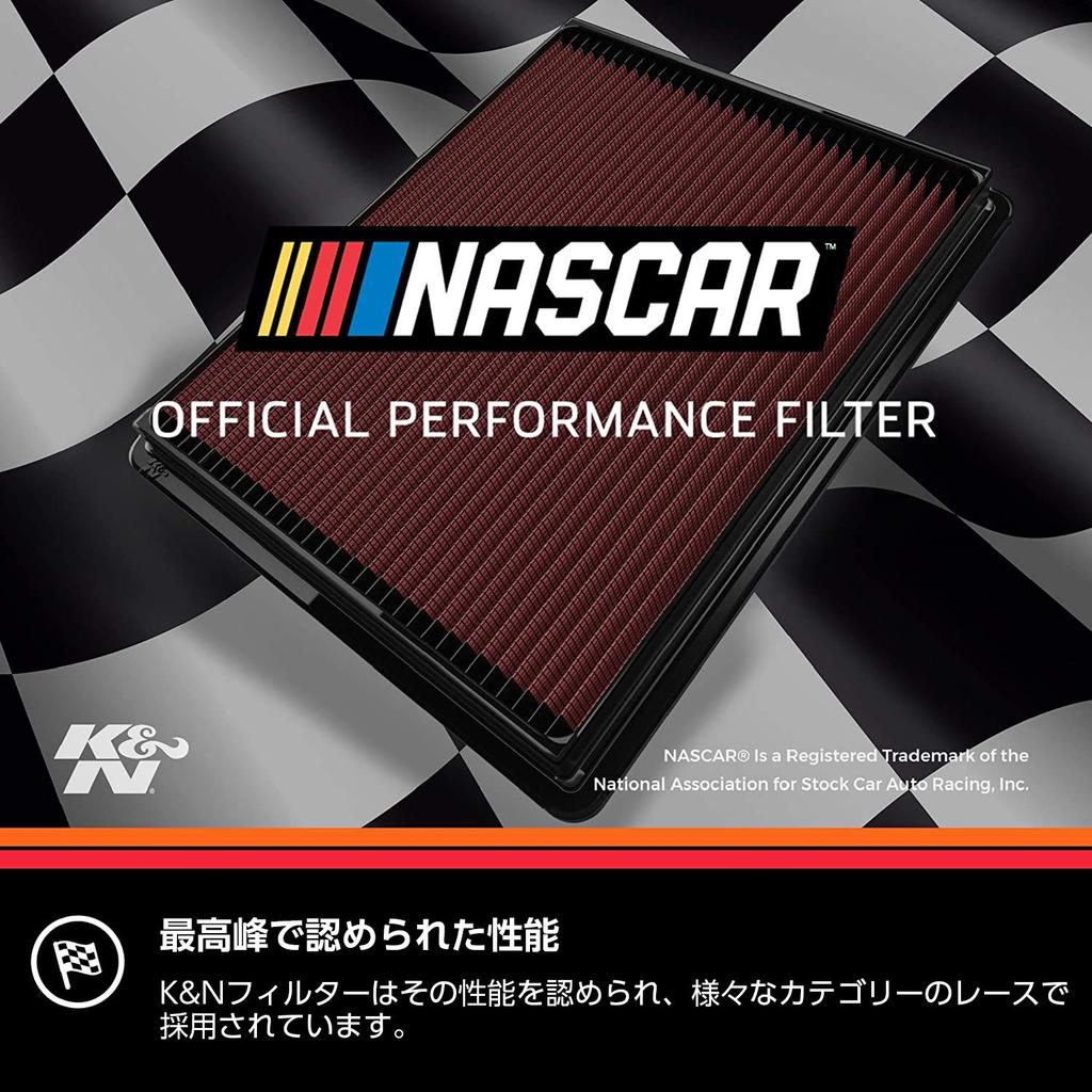 Genuine Replacement Air Filter for Toyota Hilux GUN125 Part Number [Officially Imported] K&N 2.4L, 33-3045