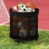 Ball Storage Rack, Household Basketball Storage Rack, Indoor Floor To Floor Folding Football and Volleyball Storage Basket