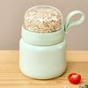 Portable Breakfast Cups Stainless Steel Lunch Cup Double-Layer Insulated Food Jar with Spoon Leakproof Travel Salad Container for Soup Salad