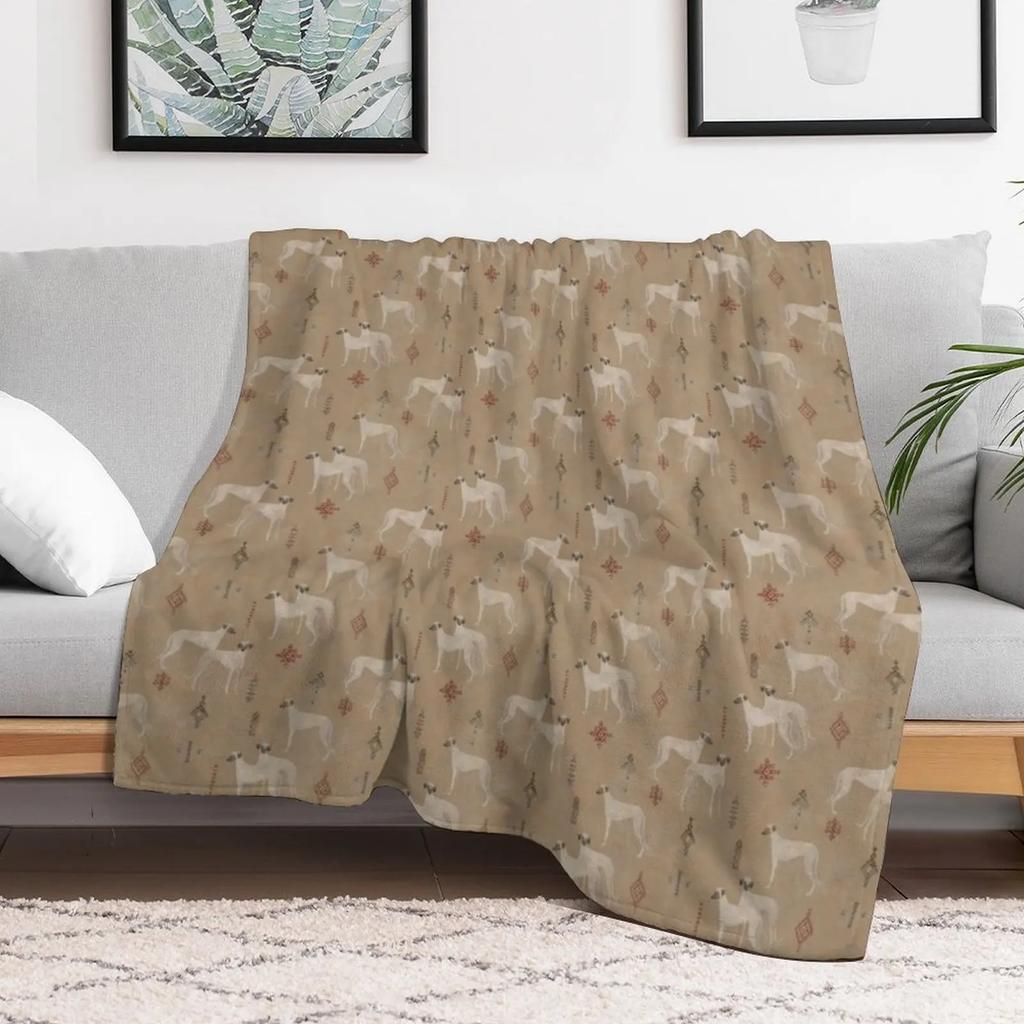 Sloughi Throw Blanket Cozy Light Blanket for Travel Camping Picnic