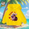 New Fashionable Hippopotamus Pattern Children's Cute Cartoon Casual Daily Hoodie 100-160cm Men's and Women's Styles