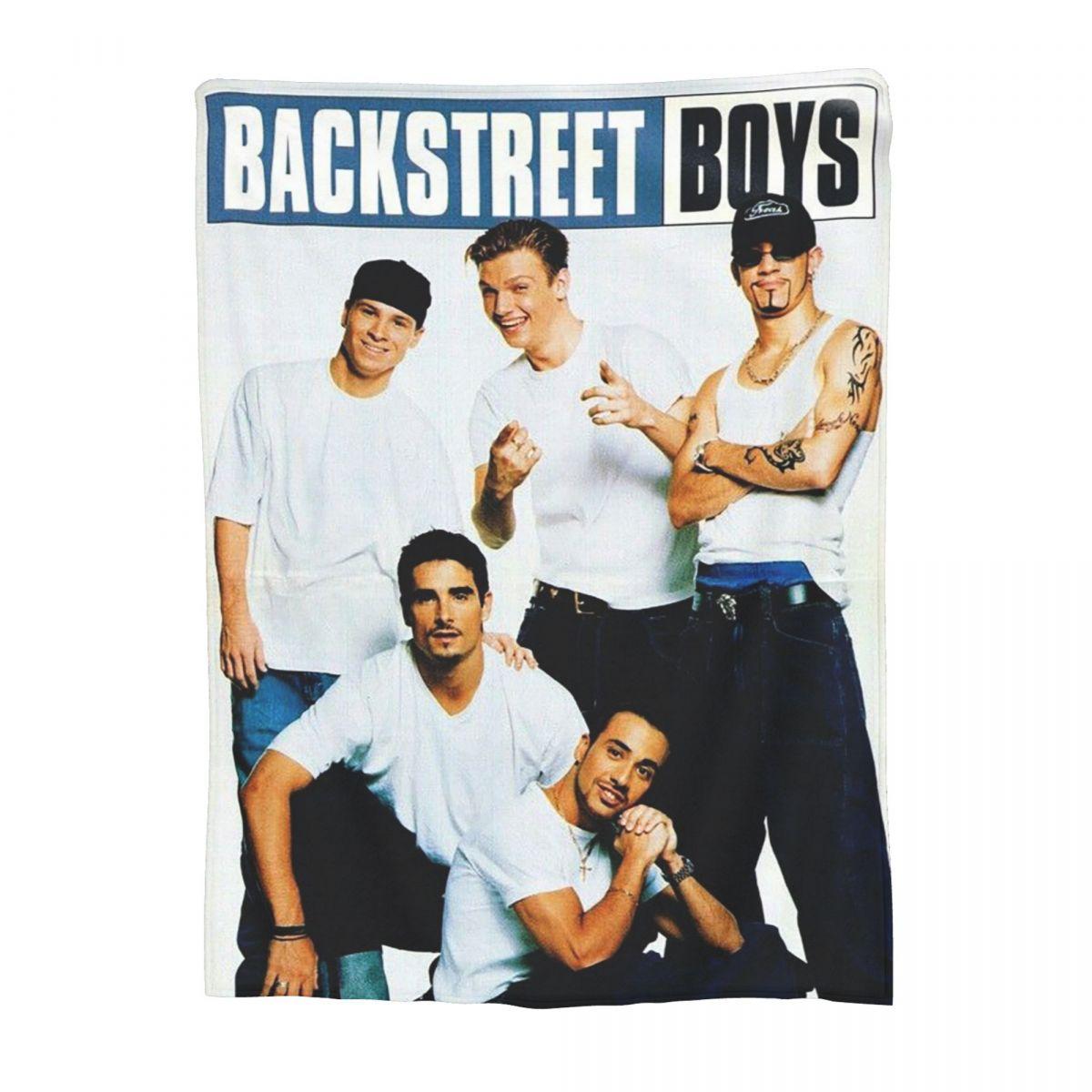 BSB Backstreet Boys Decke Flanell Sofa Überwurfdecke Warme Überwurfdecken für Zuhause Schlafzimmer Büro Decken Tagesdecke Steppdecke Size: 75*100cm, Weight: 230 GSM black