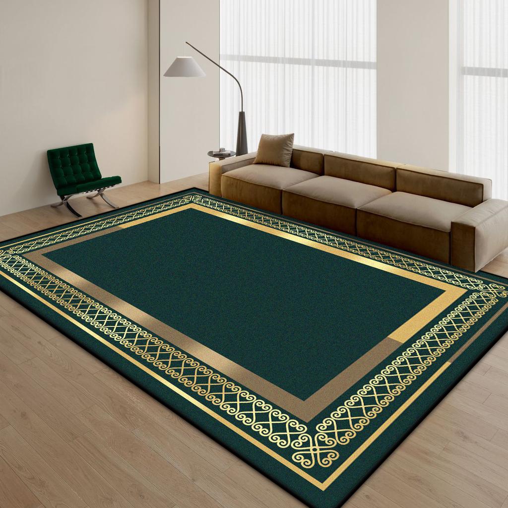 Chinese Style Stripe Living Room Carpet Minimalism Decoration Home Bedroom Bedside Non-slip Rug Easy Clean Washable Floor Mat