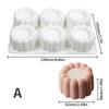 New Handmade Groove Flower Love Star Mousse Mold Round Square Cake Baking Silicone Mold Jelly Pudding Candle Molds
