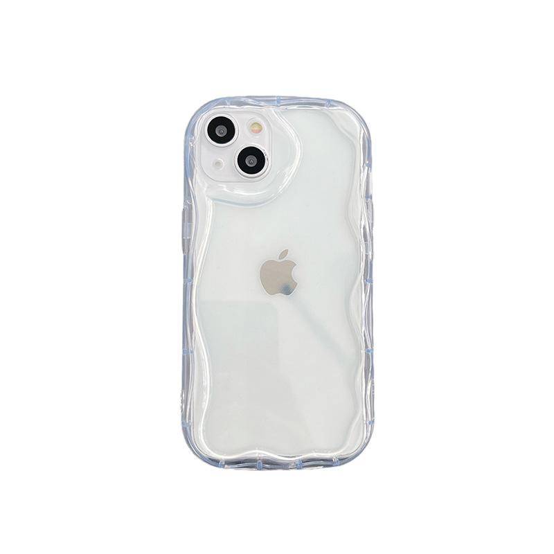 For Apple 17Promax Transparent Simple Mobile Phone Case All-inclusive Anti-fall for IPhone16 Fine Hole Silicone 13 Thickened