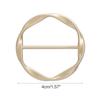 Fashion Metal Round Circle Clip Buckle Clothing Ring Wrap Holder Silk Scarf Ring Clip T-shirt Tie Clip Female Ornament