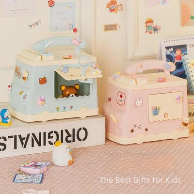 Cute Lockable Piggy Bank Car for Kids - Only Deposits, Fun Home Decor
