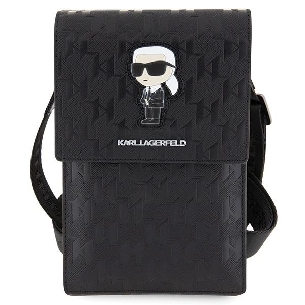 Karl Lagerfeld Borsa KLWBSAKHPKK nero/black Saffiano Monogram Iconico