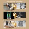 176ml Gravity Electric Salt and Pepper Grinder Set Automatic Shakers Mill Grinder Adjustable Coarseness One Hand Operation