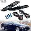 NSLUMO Sequential Amber LED Side Marker Lights Compatible w/B'MW 5 Series F10 LCI 528i 530i 535i 550i Smoked Lens Led Dynamic Turn Signal Lamps