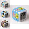 7 Color Glowing Digital Alarm Clock With Date Week Temperature And Snooze Functions