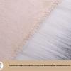 Modern Minimalist White Long-Pile Carpet for Bedroom, Living Room, or Decorative Display