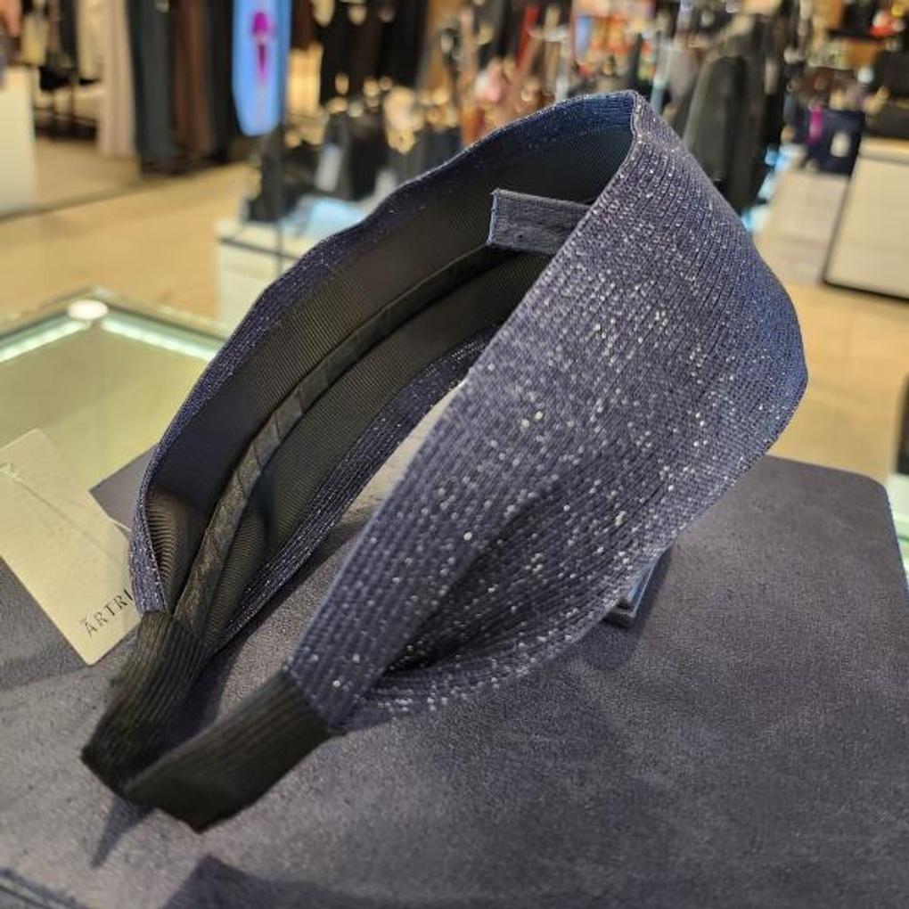 Atria Gold Pearl B Fabric Wide Band HMIHBFB0250BEF