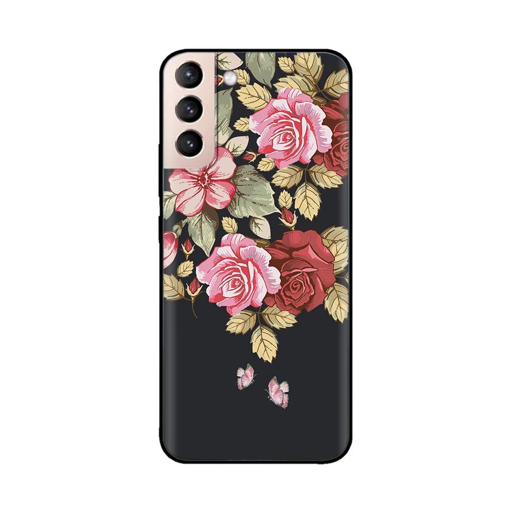 For Samsung Galaxy S21 Plus Case Soft Black Silicone Cover Protective Shell For Samsung Galaxy S21 Plus Ultra S21+ FE 5G Case