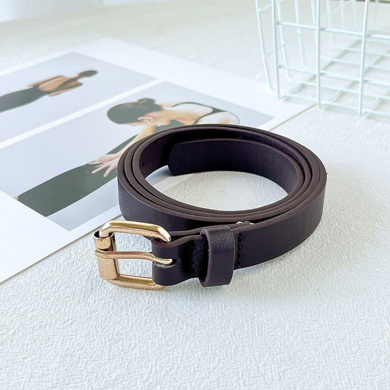 Elegant Black Pu Belt For Women Chic And Versatile For Dresses And Jeans