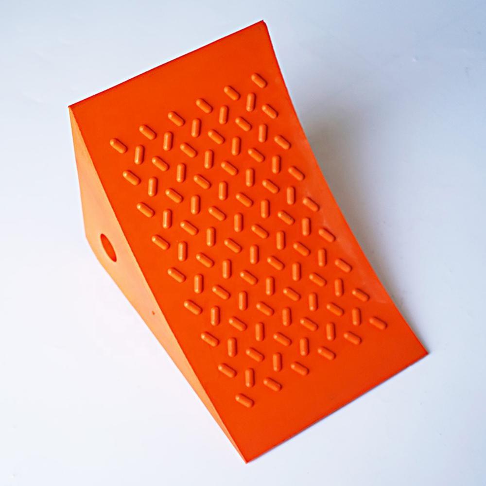 Loading 20 Tons Urethane Truck Tire Stopper Block Easy Handle with LOGO pu