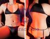 Bra Panty Smooth Clear Gay [Miracroute] Men's Set, Thin, Smooth, Fabric, Stockings, Bra, Shorts, String, Panties, (Black)