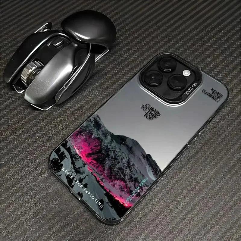 Cool And Trendy Mountain Peak Pattern Personalized Phone Case Iphone16pro For iPhone 16 15 Pro Max 16E 14 13 12 11 16Plus