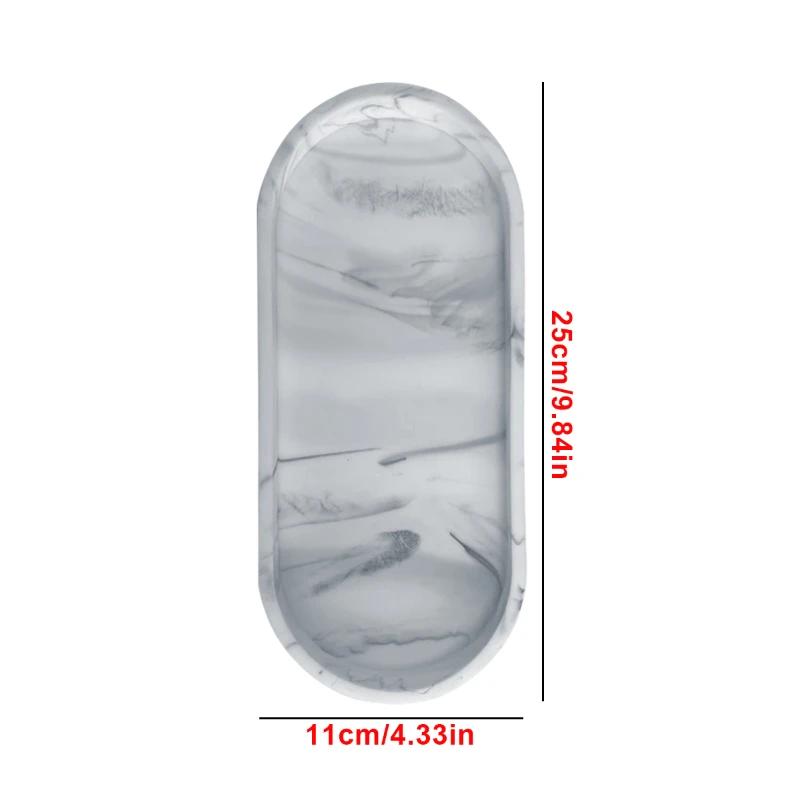 Bathroom Vanity Trays Silicone Kitchen Sink Countertop Dish Soap Sponge Storage Tray Toilet Tank Oval Storage Tray Home Decor