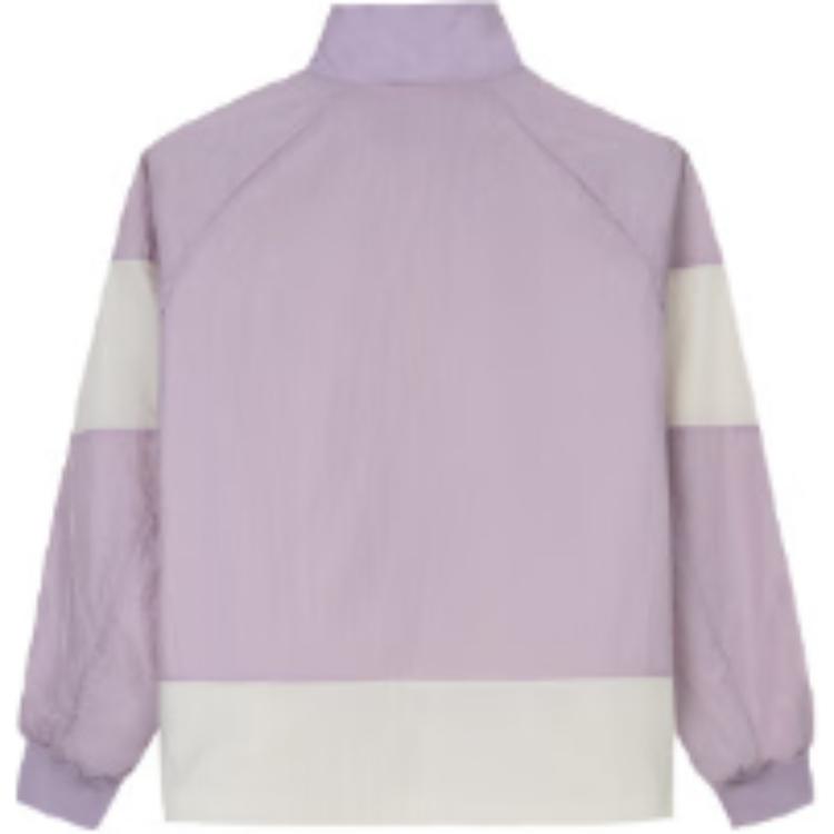 Anta Casual Color Block Cardigan Jacket Women Jackets Gray Purple 162438603-2