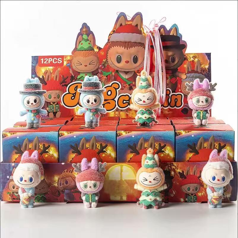 Populaire Kerst Abubu Pop Mart Poppen Ornament Blind Box Speelgoed