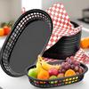 20Pcs Chicken Hot Dog Bread Serving Tray Basket Food Tray Basket Plastic Tray Fast Food Burger Fries