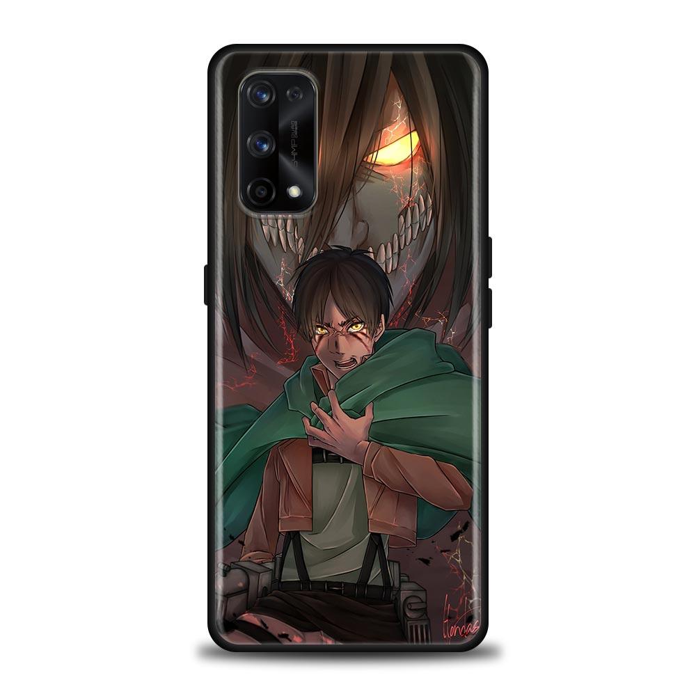 Anime Attack On Titan Eren Yeager Case For Realme C21Y C21 C25 C20 C15 C12 C11 C1 GT Master Neo Neo2 5G Capa Silicone Soft Cases