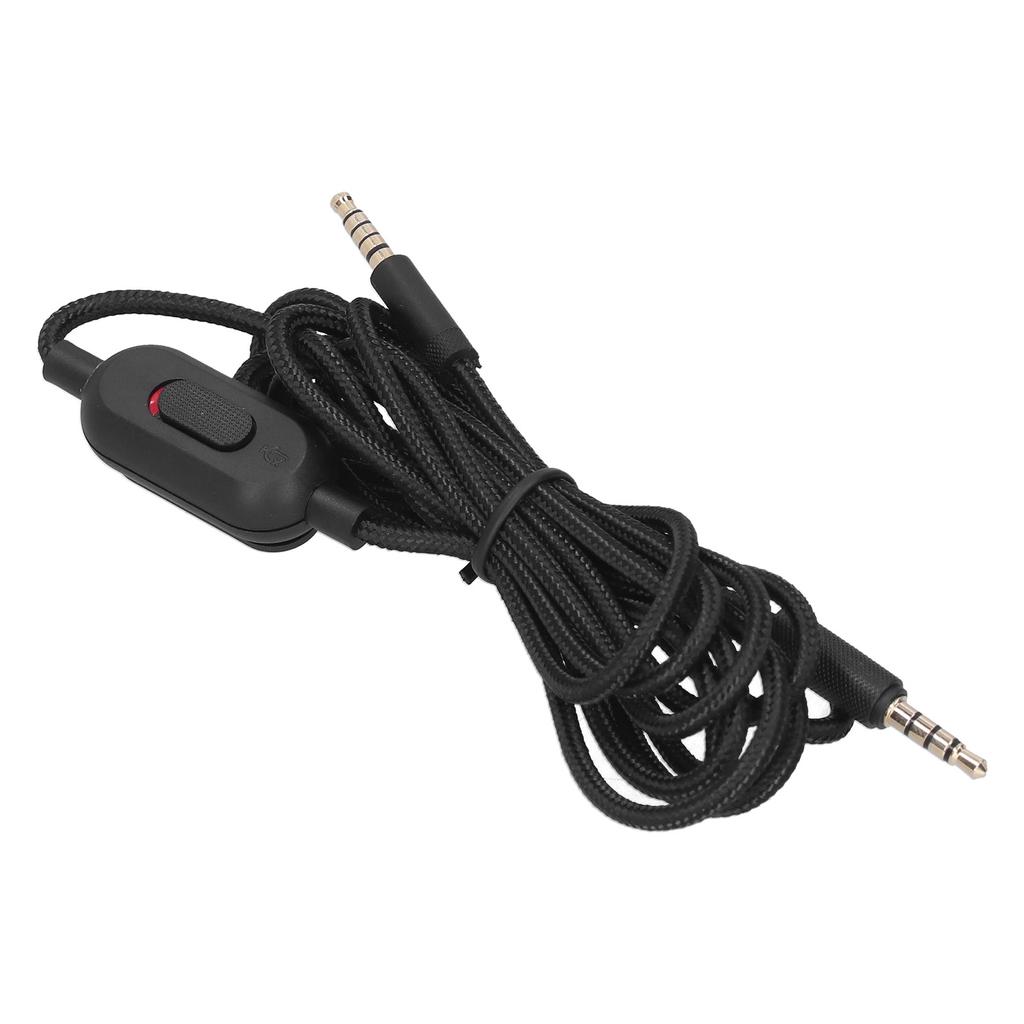 Game Headphone Audio Cable Volume Microphone Control for Logitech G233 G433 GPRO GPROX