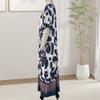 Women Summer T-shirt Shift Dress Leopard Print Short Sleeve V Neck