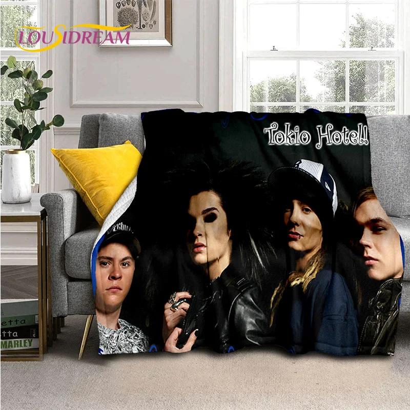 Rock Band Tokio Hotel Bill Kaulitz Soft Flannel Blanket for Bed Bedroom Sofa Picnic,Throw Blanket for Cover Outdoor Leisure Gift