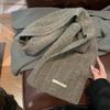 Sciarpa Vintage in Maglia da Donna Autunno Inverno Stile Coreano Versatile Calda Ispessita Sciarpa da Collo Studentesca Modello da Coppia