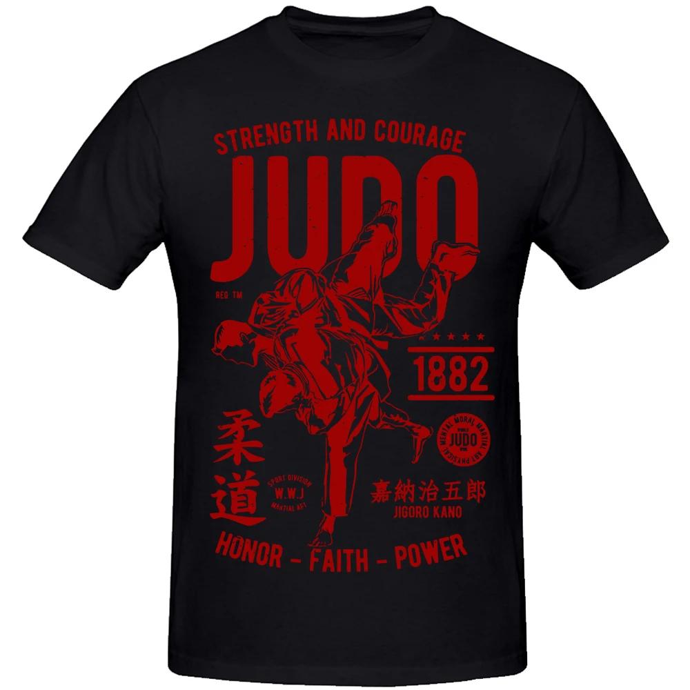 Strenght and Courage Judo 1882 Faith Power T Shirt Tee Unisex Unique Design T Shirt Cotton Euro Size Causal Sports TShirt