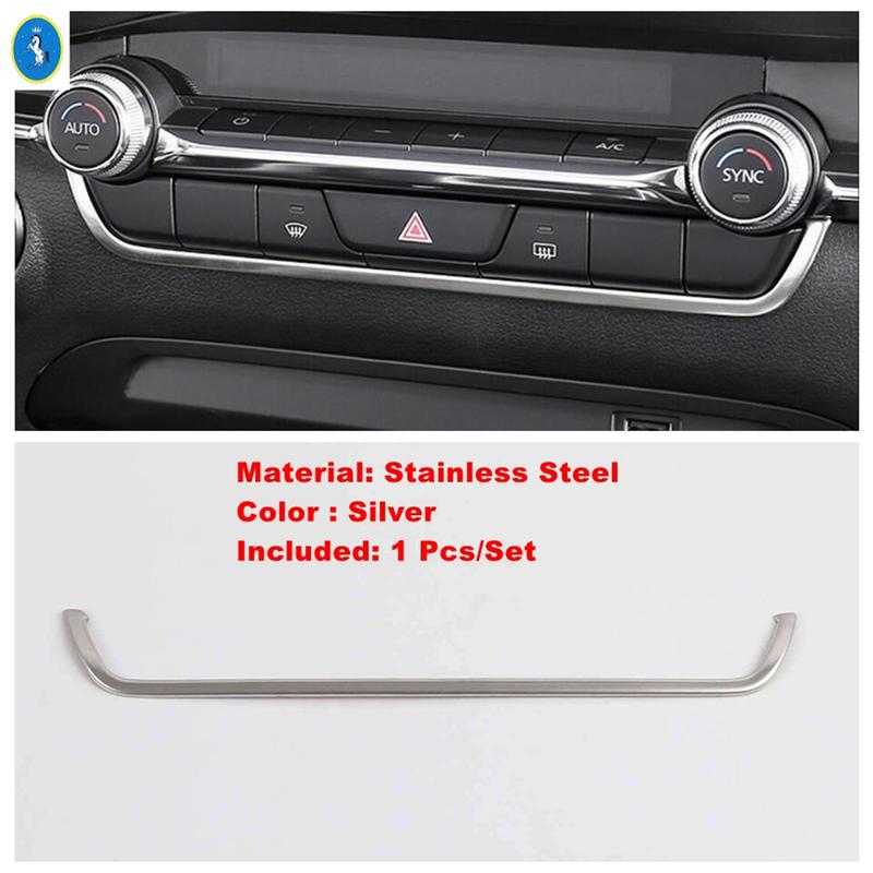 Accessories Center Control Warning Light Button Strip Glove Handle Storage Box Cover Trim For Mazda 3  + & CX-30  - 2024