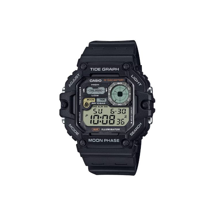 

Casio Standard Series 100M Waterproof Fashion Sports Quartz Movement Resin Strap Watch Men watches Black WS-1700H-1AJF Black Dial