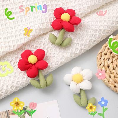 Pamut Pufi Virág Brossok Nőknek Növény Hajtóka Kitűzők