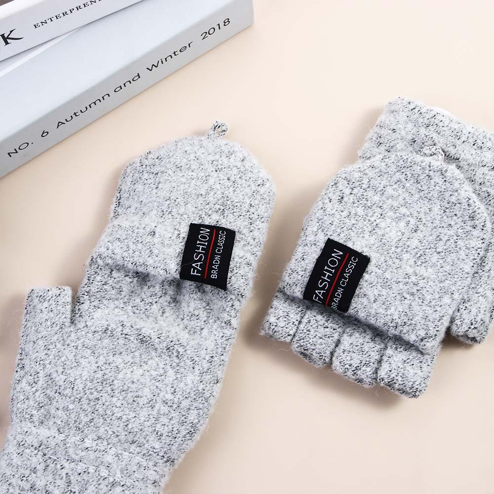 Fingerlose Winter-Heizhandschuhe Damenhandschuhe USB Elektrische Heizhandschuhe Gestrickte Kaschmirhandschuhe