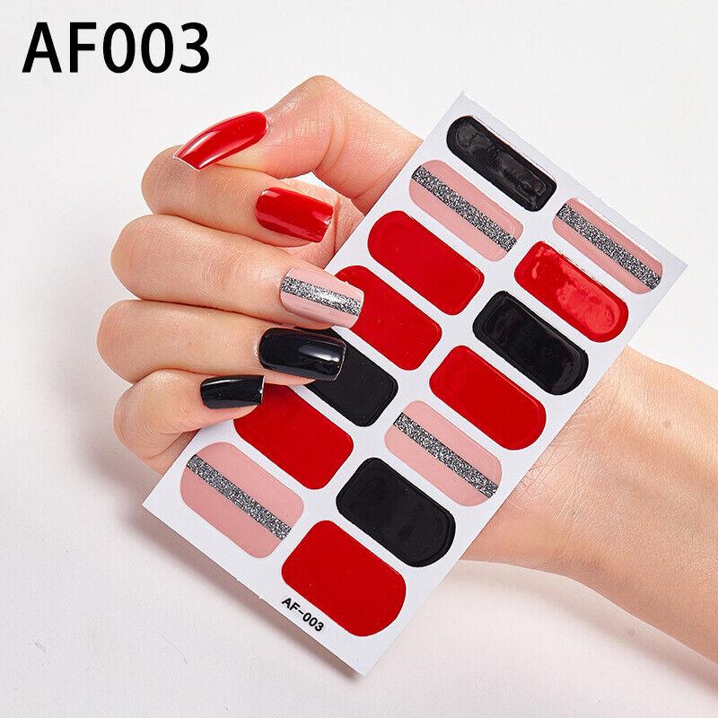 3D Butterfly Nail Sticker Full Wraps Foils Waterproof Nail Polish Decals DIY AU