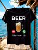 Beer Is Calling I Must Go Graphic Tshirt Graphic Tshirt -...