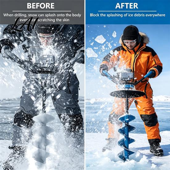 Metal Drill Adapter Ice Auger Adapter Fishing Stopper Disc Anti-Drop Attachment Plate Stainless Steel Accessories Safety Plate
