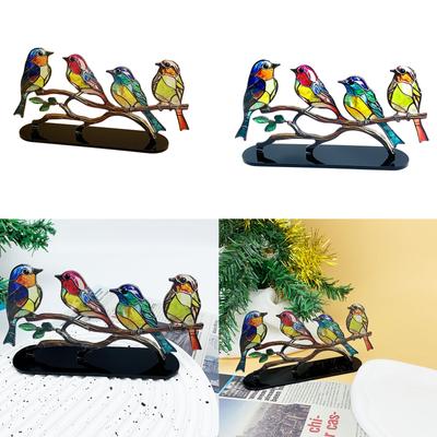 Buntes Vögel Ornament Tischdekoration Vogel Desktop Ornament Moderne Acryl Vogel Figur Dekorative Kunst Ornament