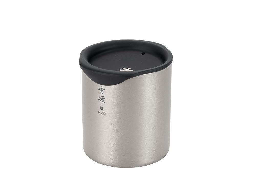 Snow Peak 450ml Stainless Steel Mug Silicone Lid MGC-058 Vacuum Insulated
